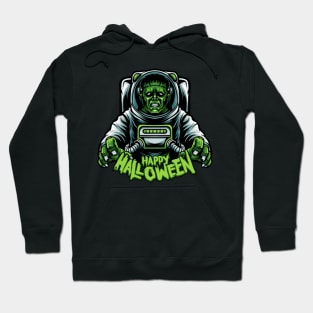 Halloween Frankenstein Space Astronaut Themed Design Hoodie